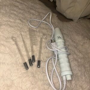 White High Frequency Facial Wand Set